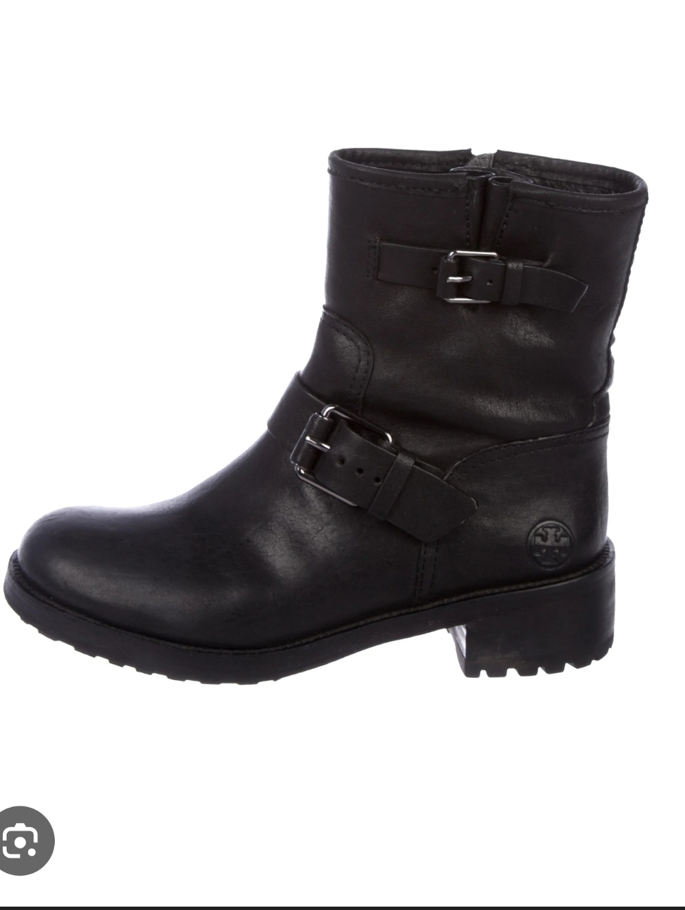 Tory Burch | Black Leather Combat Boot